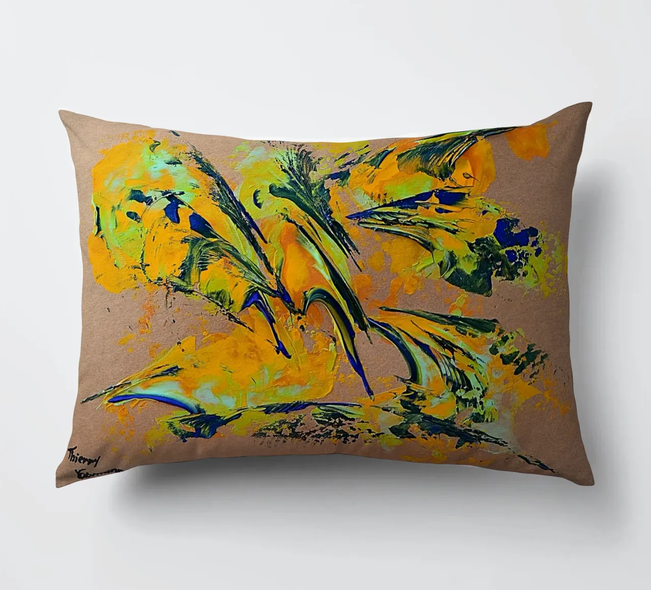 NATURAL STYLE 1 cuscino da Thierry Vobmann Abstract painting