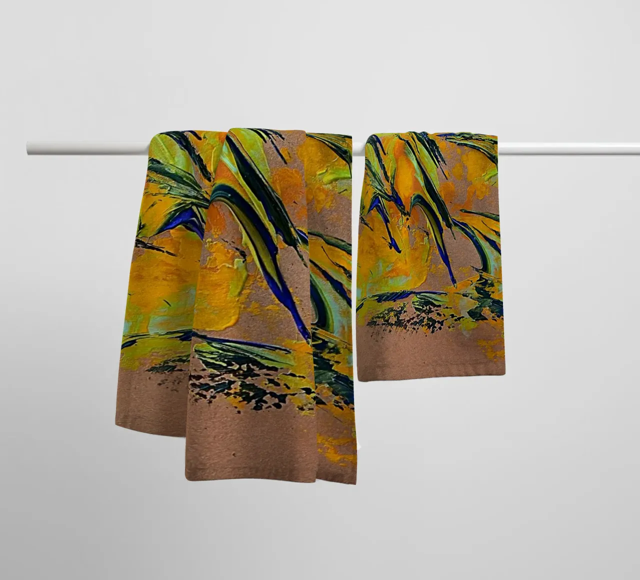 NATURAL STYLE 1 asciugamano da bagno da Thierry Vobmann Abstract painting