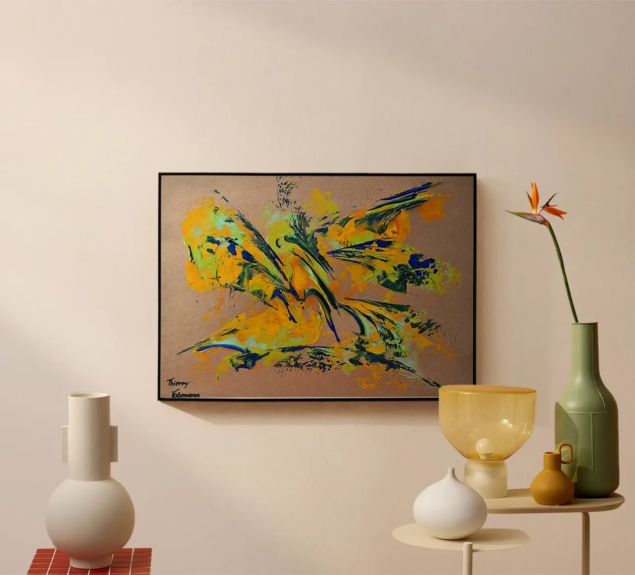 NATURAL STYLE 1 plexiglass da Thierry Vobmann Abstract painting