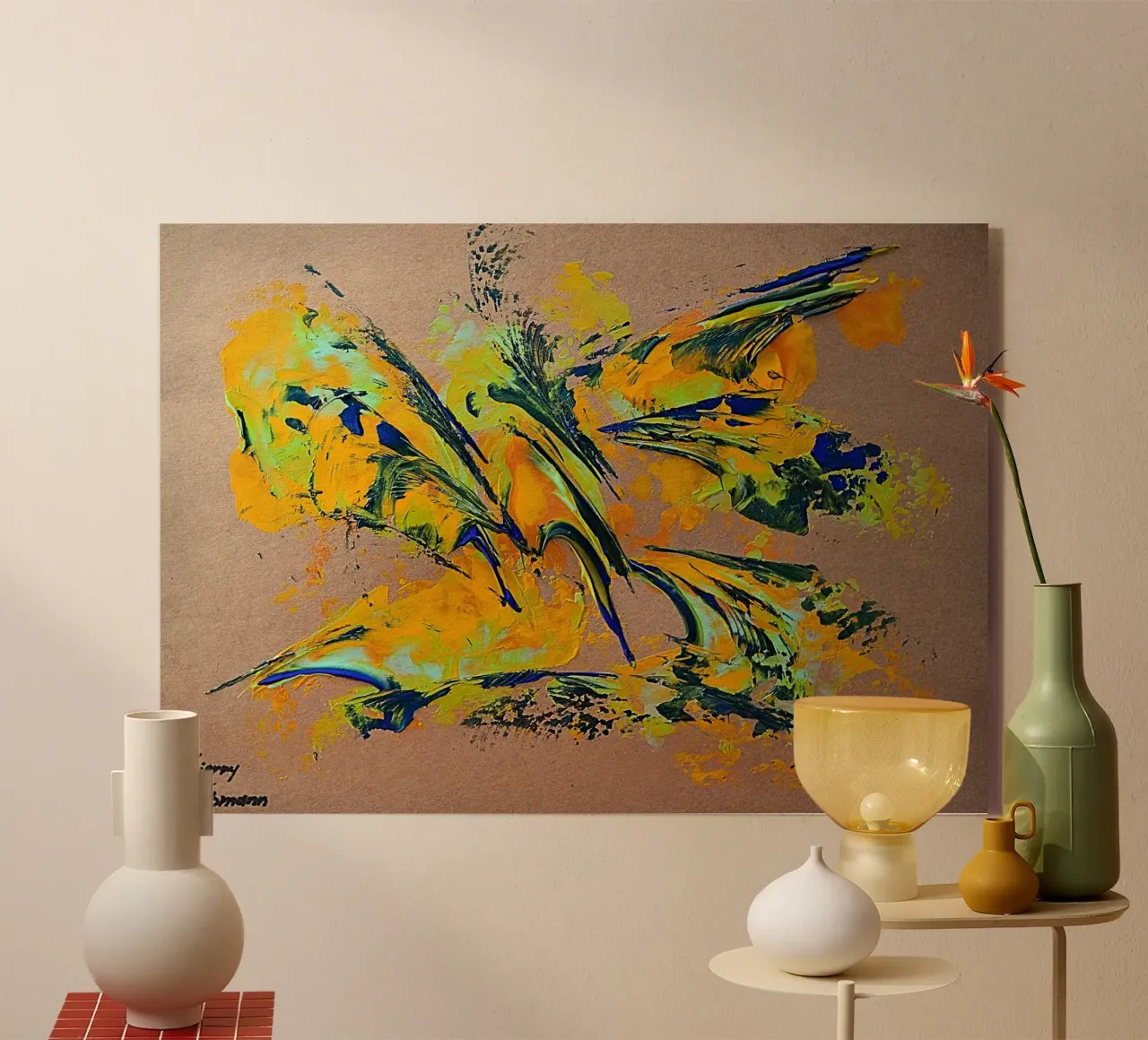 NATURAL STYLE 1 plexiglass da Thierry Vobmann Abstract painting