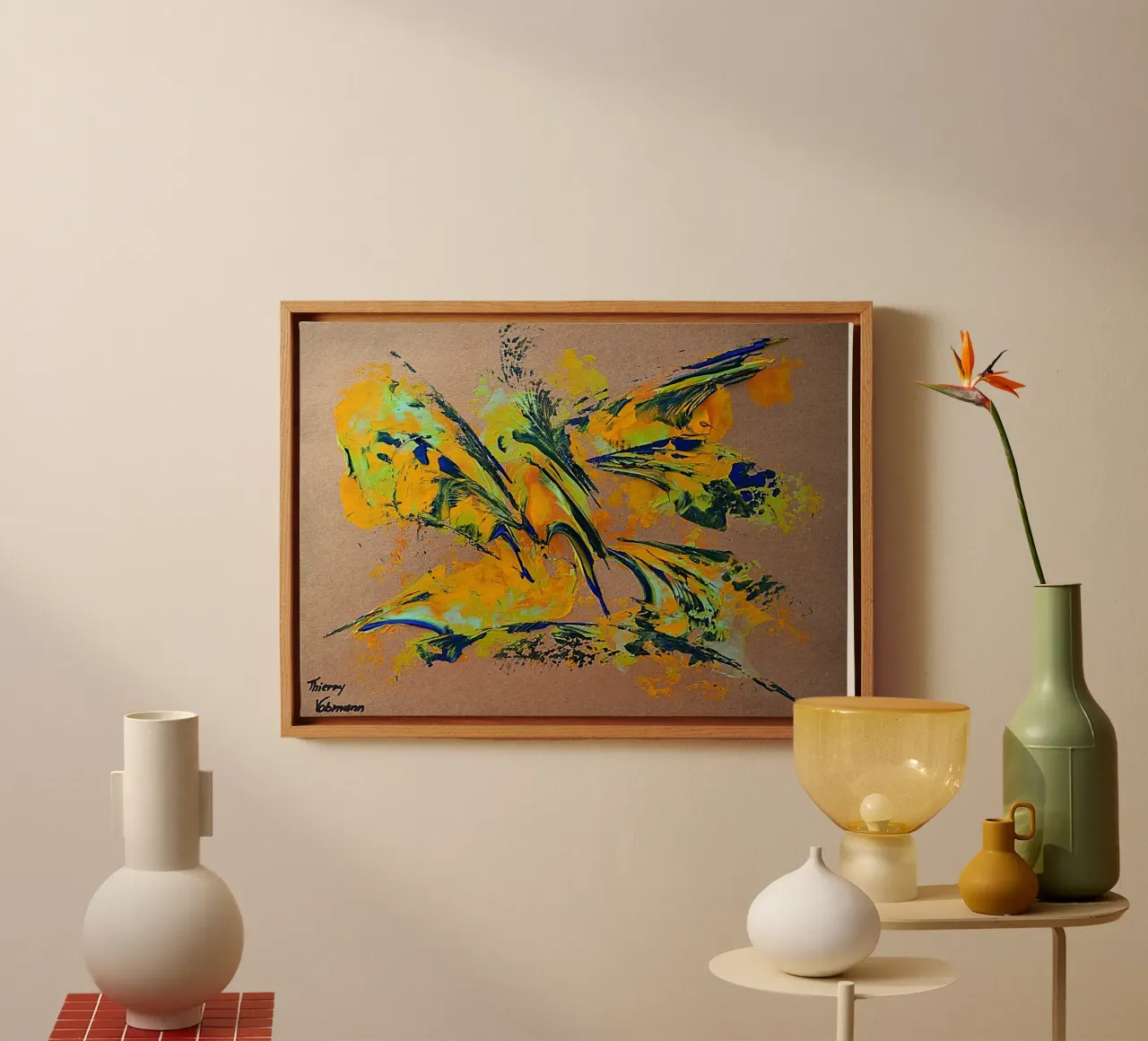 NATURAL STYLE 1 tela con Cornice a cassetta da Thierry Vobmann Abstract painting