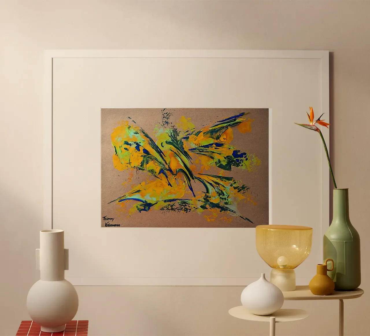 NATURAL STYLE 1 carta hahnemühle da Thierry Vobmann Abstract painting