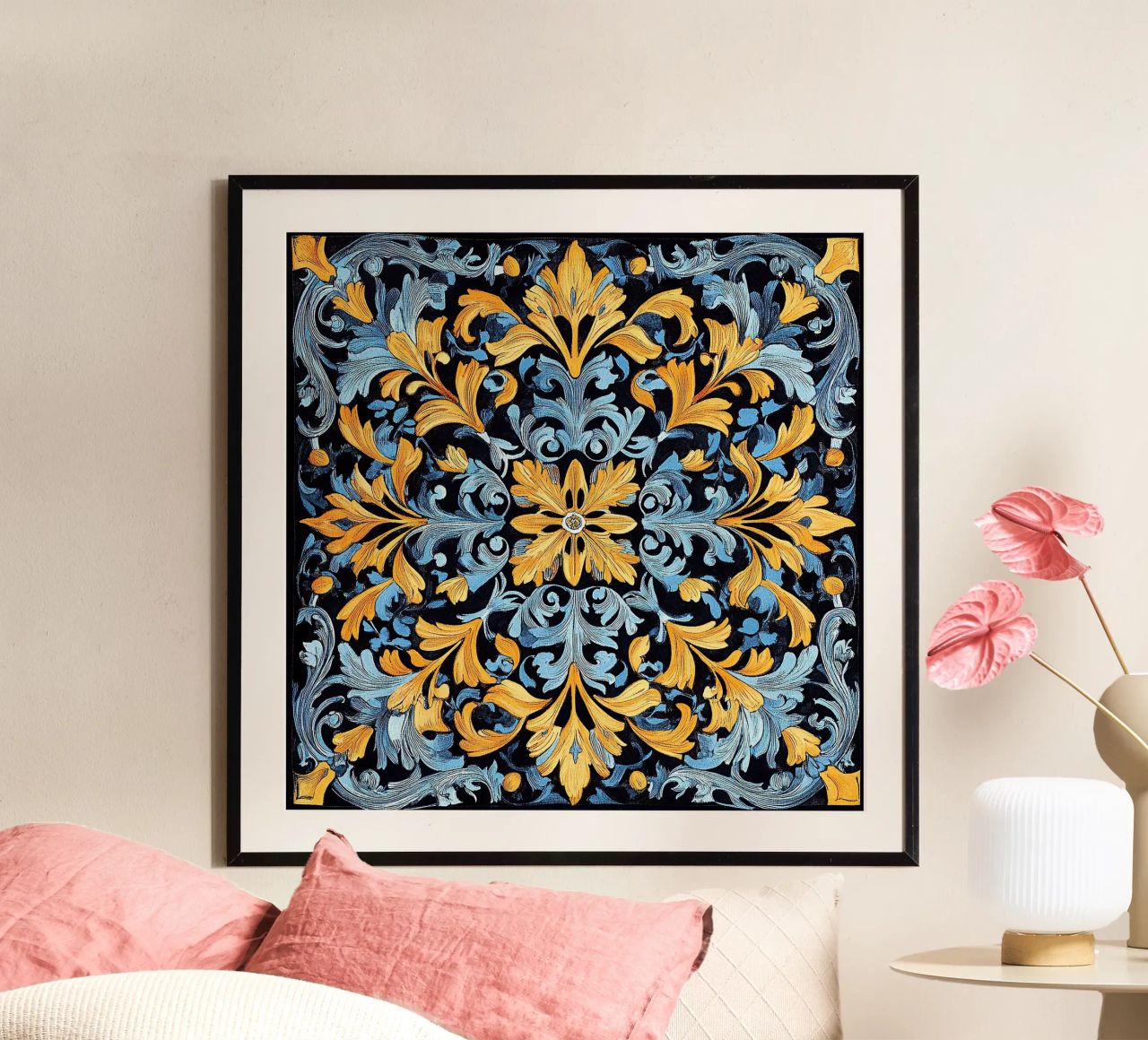 William Morris "The Artful Botanist: Morris’s Floral Narrati poster by Nikis Art Studio