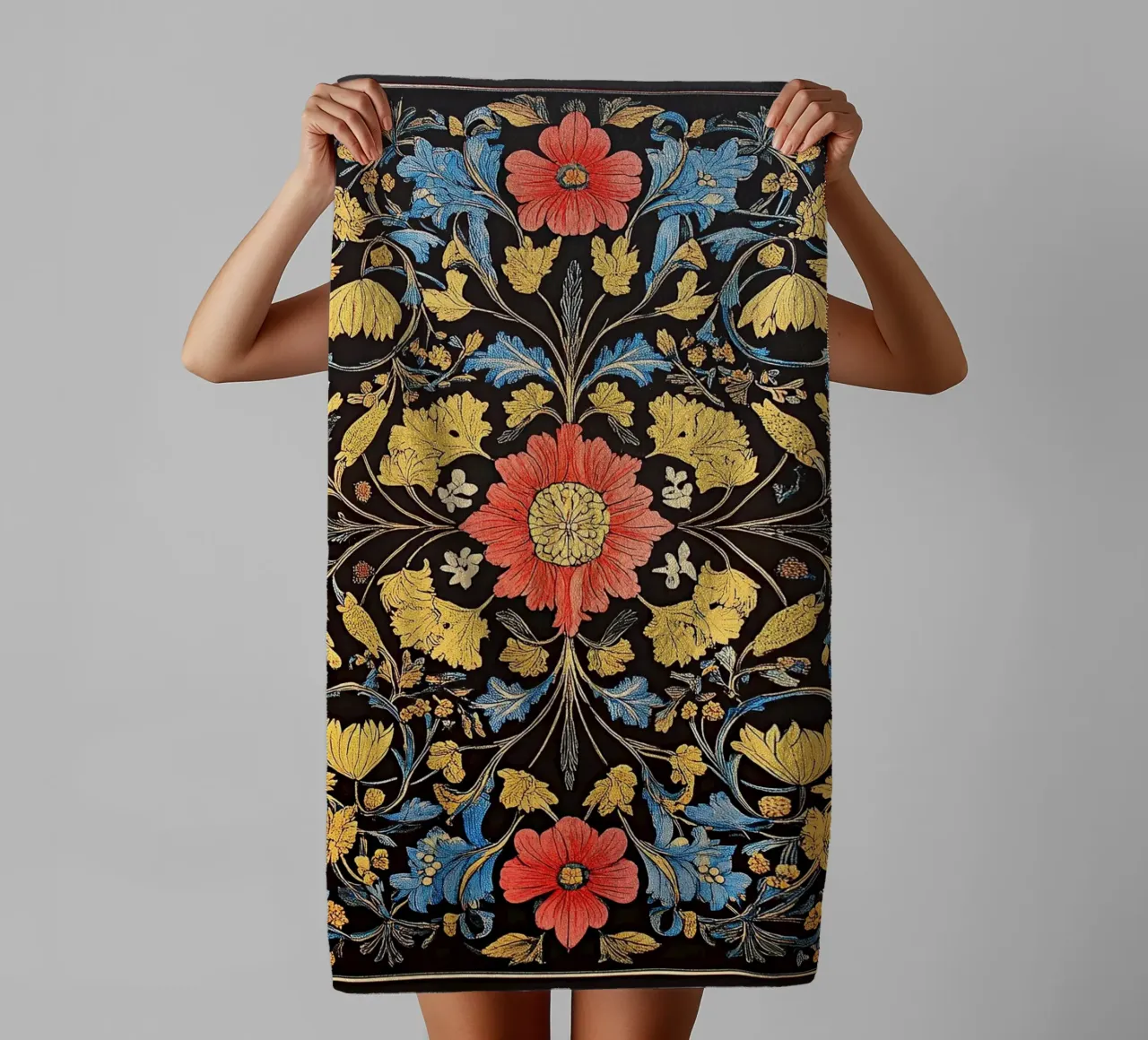 William Morris "Heritage Patterns: A Morris Design Legacy" asciugamano da bagno da Nikis Art Studio