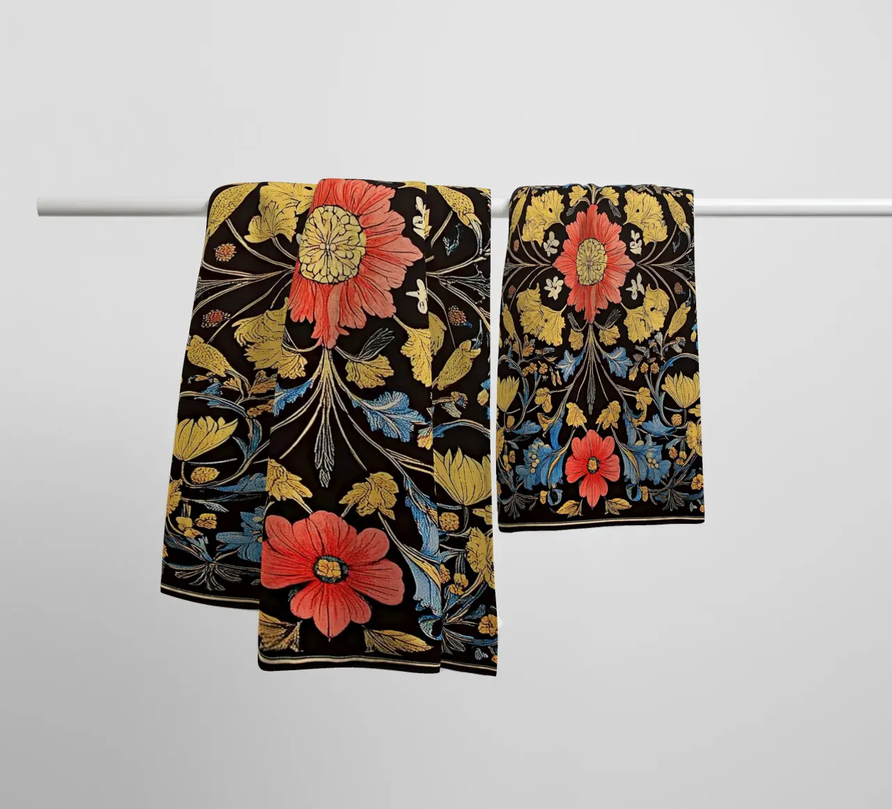William Morris "Heritage Patterns: A Morris Design Legacy" asciugamano da bagno da Nikis Art Studio