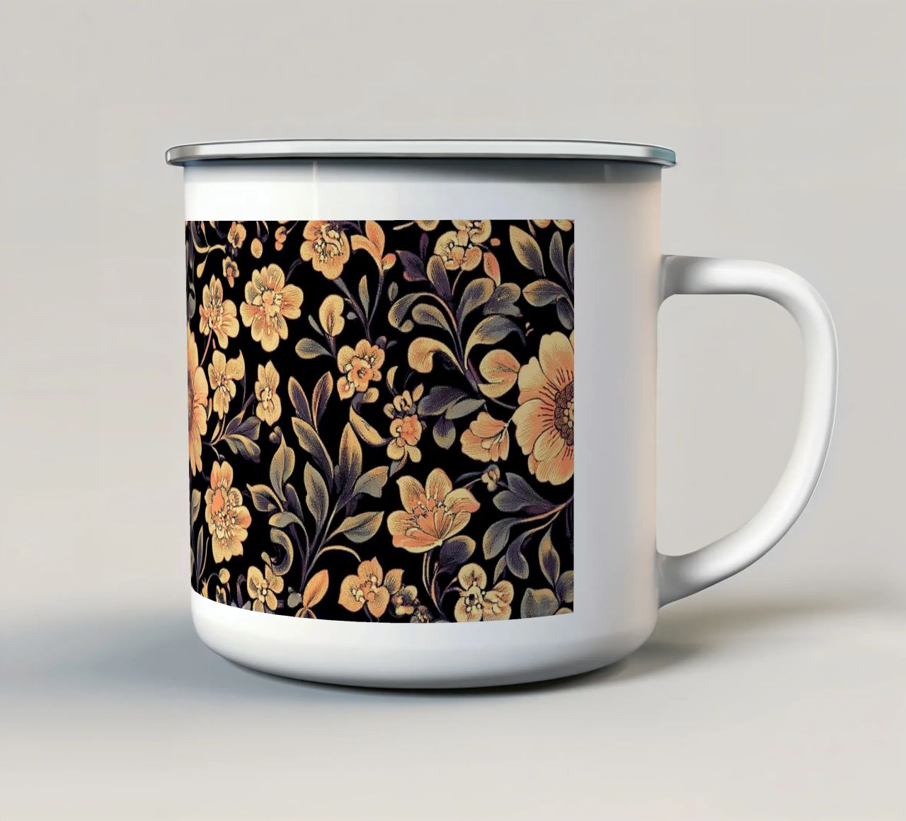 William Morris "Whimsy and Wonder: Morris’s Botanical World" tazza in smalto da Nikis Art Studio