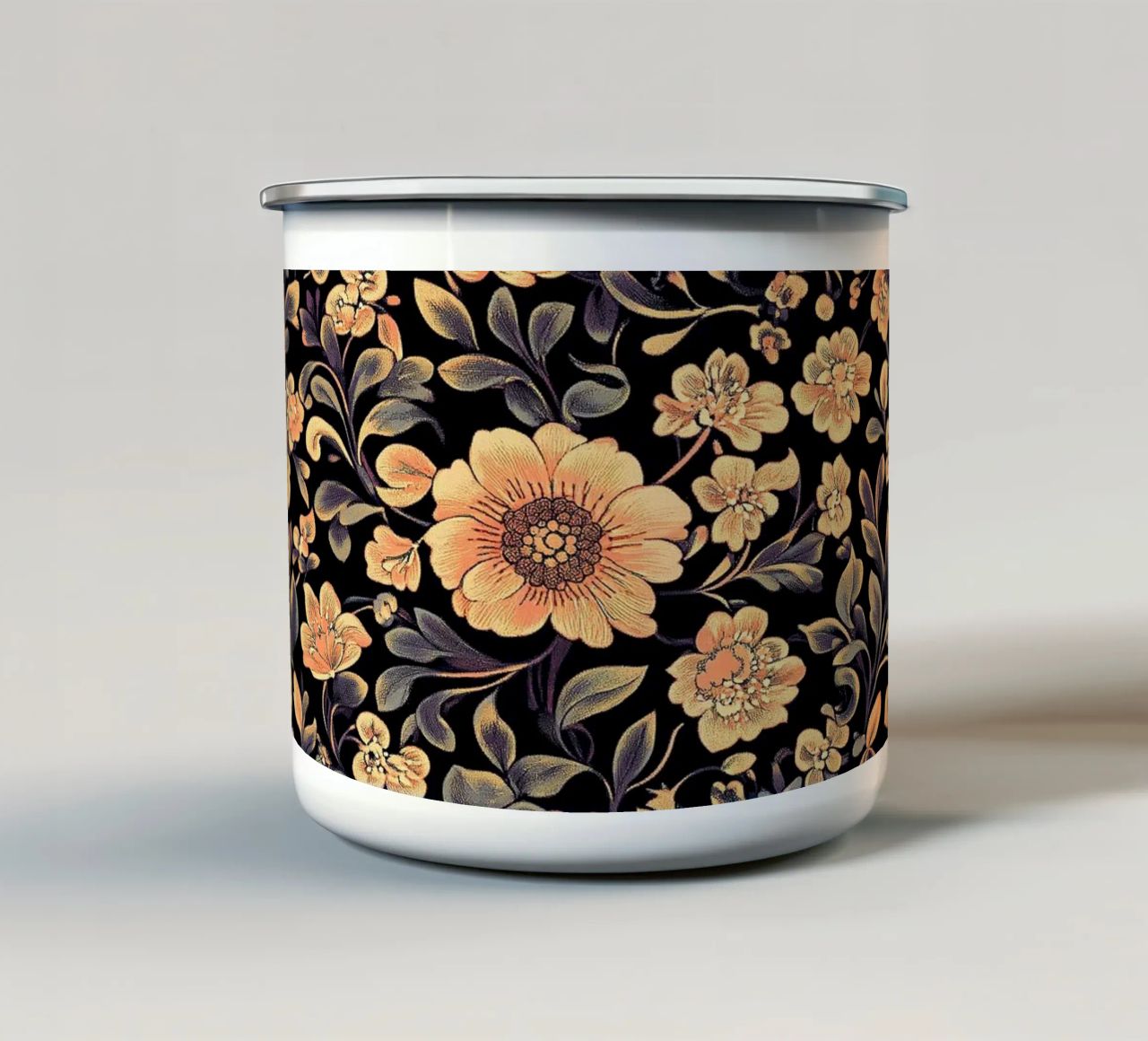 William Morris "Whimsy and Wonder: Morris’s Botanical World" tazza in smalto da Nikis Art Studio