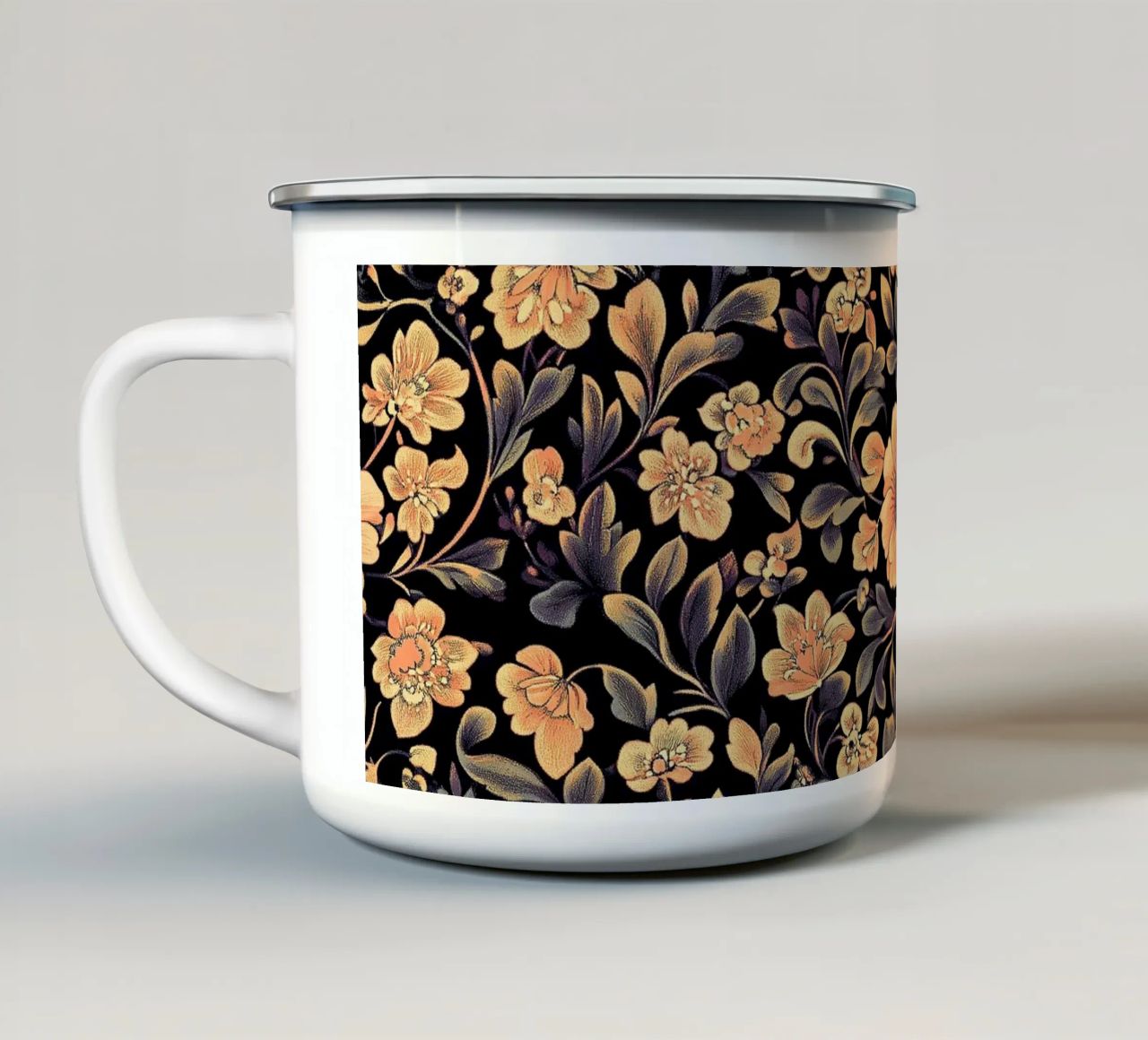 William Morris "Whimsy and Wonder: Morris’s Botanical World" tazza in smalto da Nikis Art Studio