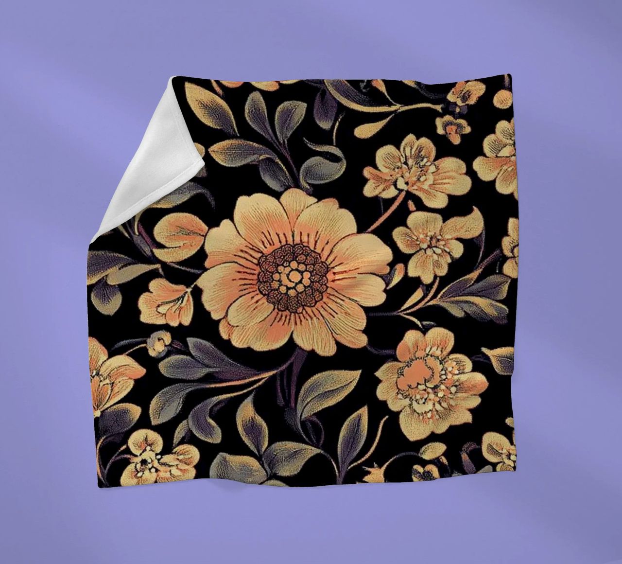 William Morris "Whimsy and Wonder: Morris’s Botanical World" coperta in pile da Nikis Art Studio