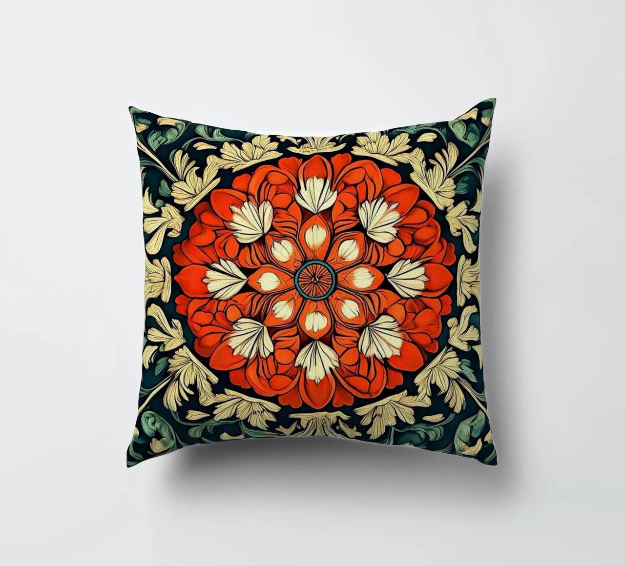 William Morris "Floral Folklore: The Story of William Morris coussin de Nikis Art Studio