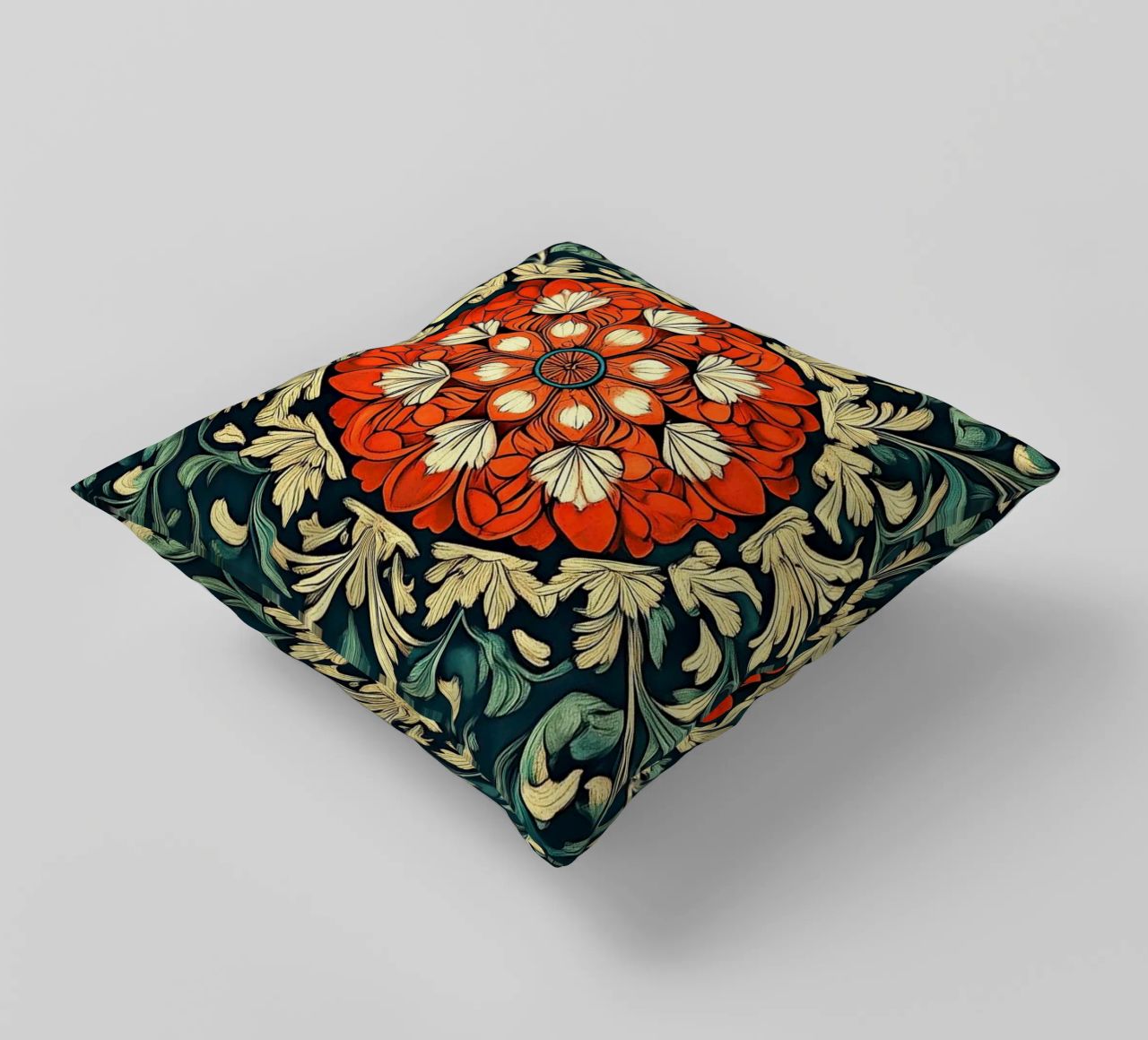 William Morris "Floral Folklore: The Story of William Morris coussin de Nikis Art Studio