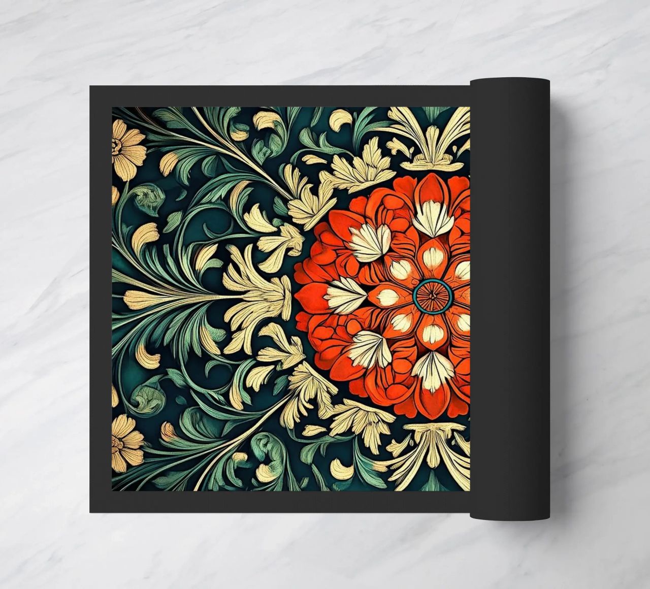 William Morris "Floral Folklore: The Story of William Morris felpudo de Nikis Art Studio