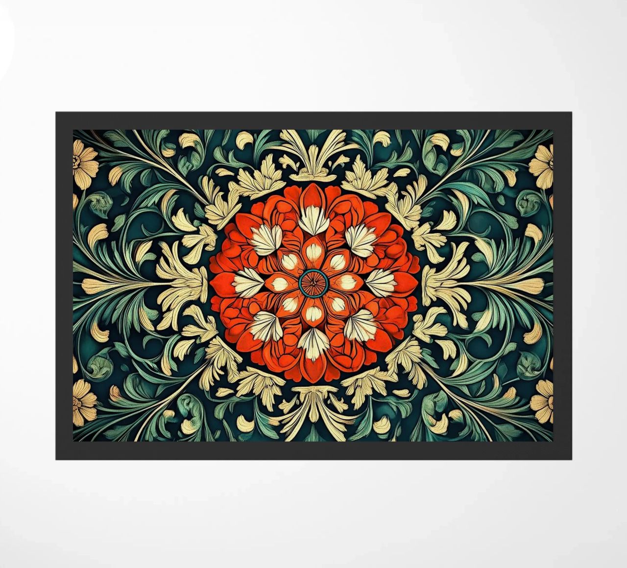 William Morris "Floral Folklore: The Story of William Morris felpudo de Nikis Art Studio