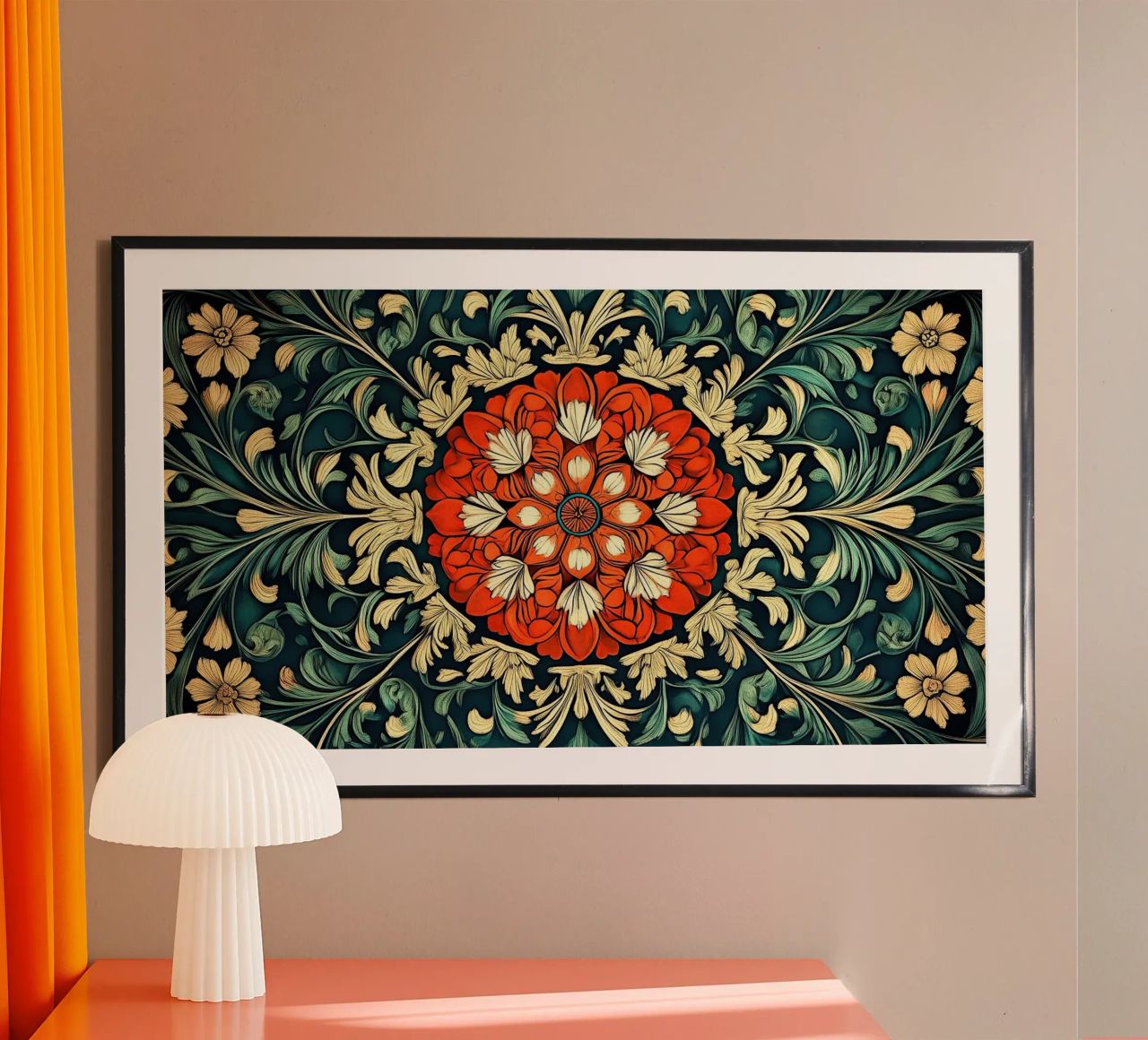William Morris "Floral Folklore: The Story of William Morris poster by Nikis Art Studio