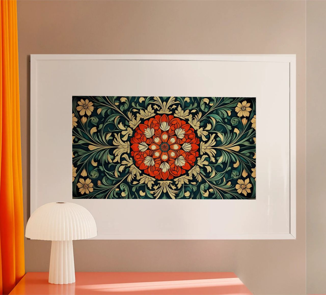 William Morris "Floral Folklore: The Story of William Morris poster by Nikis Art Studio