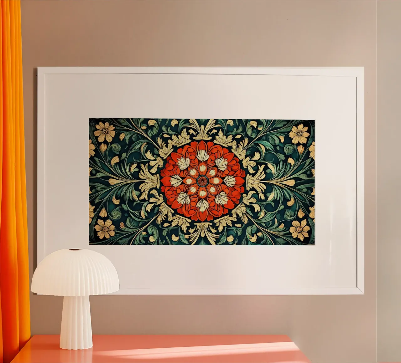 William Morris "Floral Folklore: The Story of William Morris poster by Nikis Art Studio