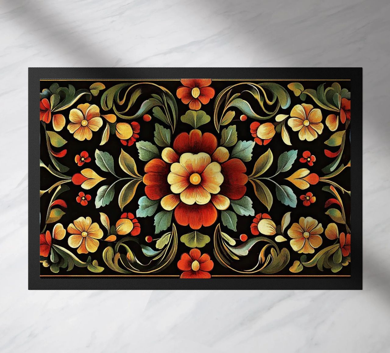 William Morris "Artistry in Nature: A William Morris Tribute felpudo de Nikis Art Studio