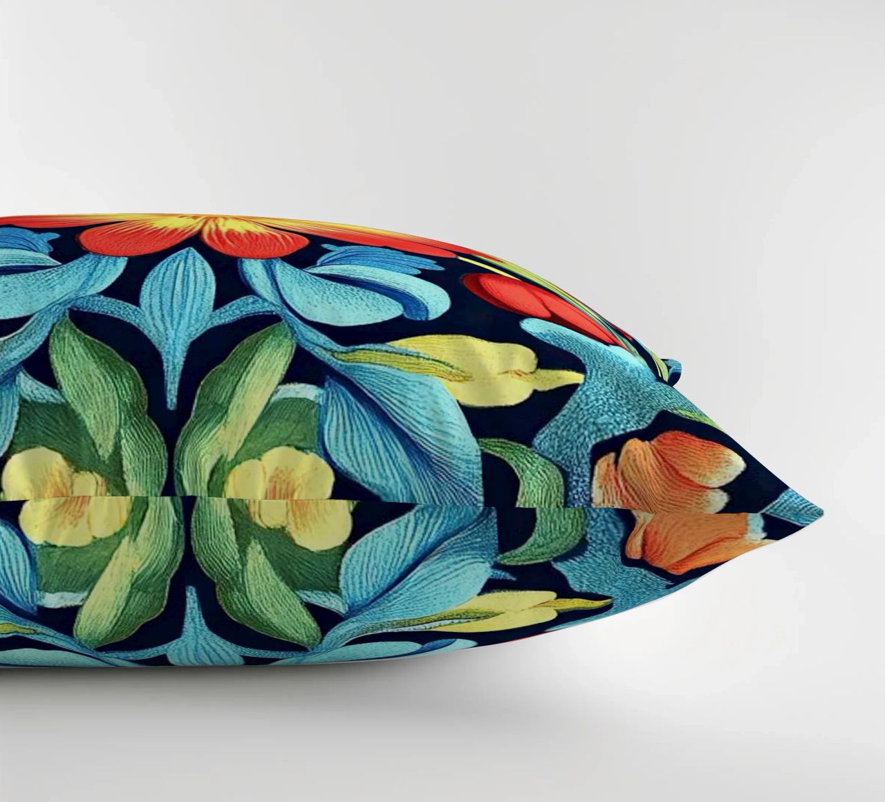 William Morris "Wildflower Whimsy: The Spirit of Morris" decorative cushion by Nikis Art Studio