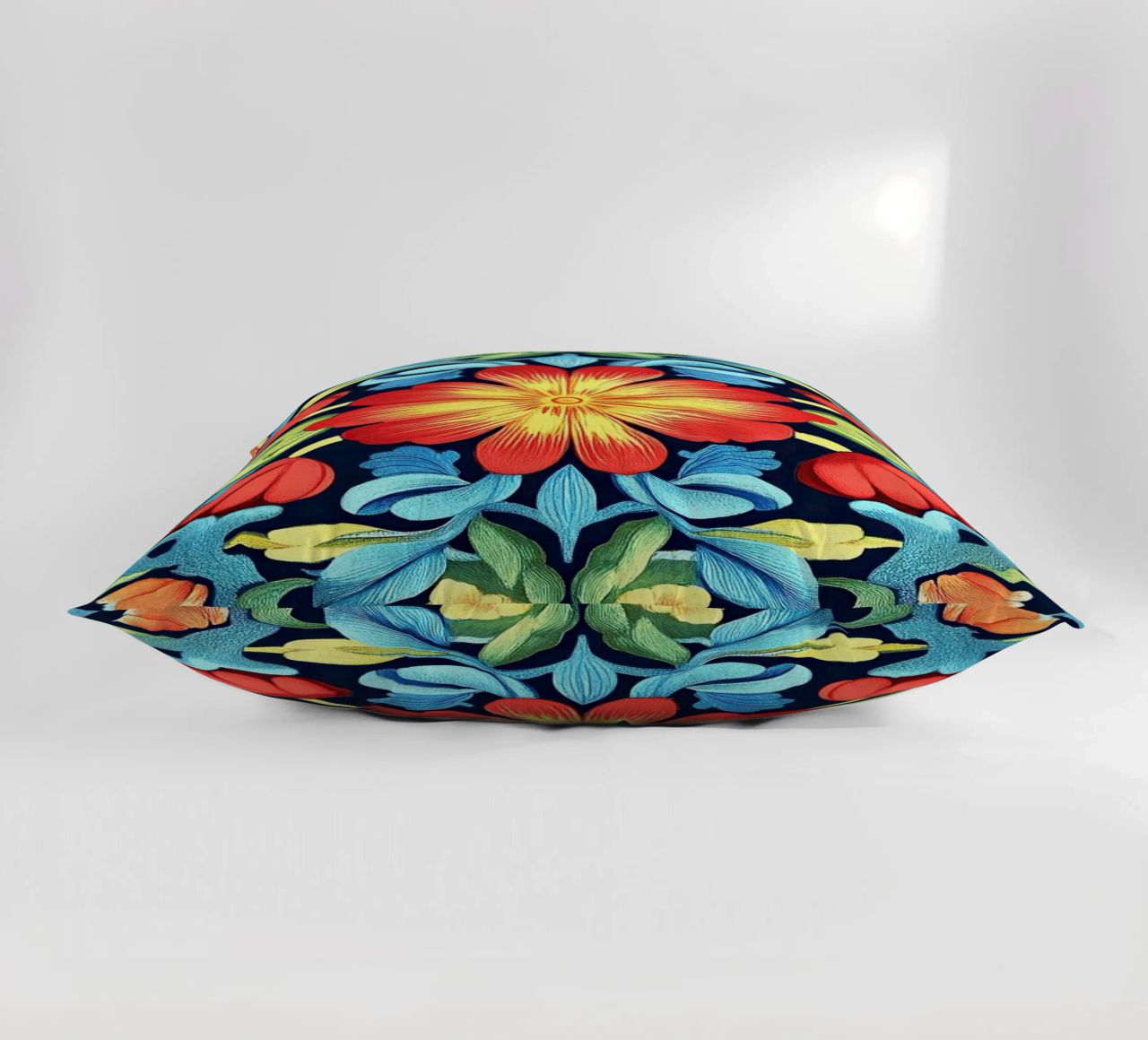 William Morris "Wildflower Whimsy: The Spirit of Morris" decorative cushion by Nikis Art Studio