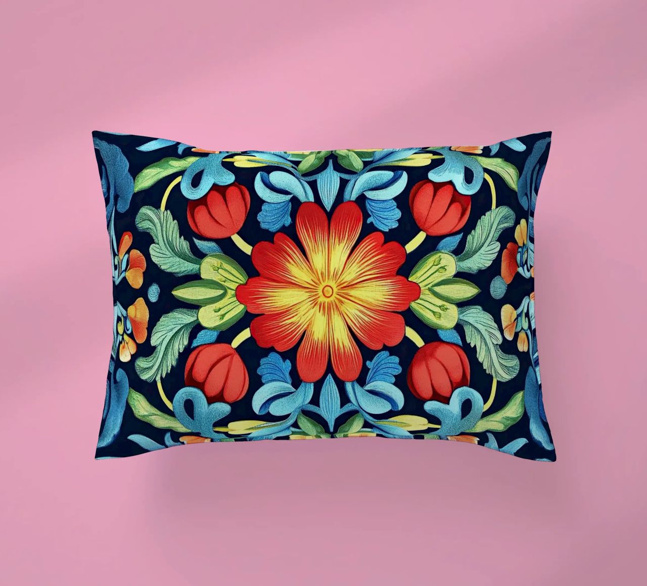 William Morris "Wildflower Whimsy: The Spirit of Morris" decorative cushion by Nikis Art Studio