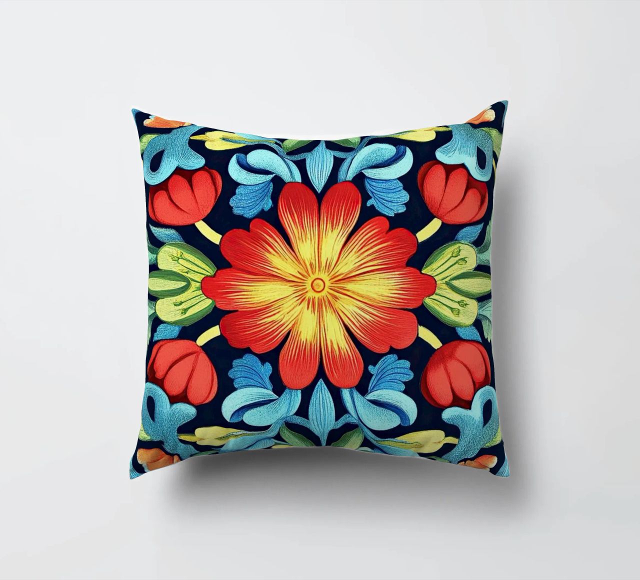 William Morris "Wildflower Whimsy: The Spirit of Morris" decorative cushion by Nikis Art Studio