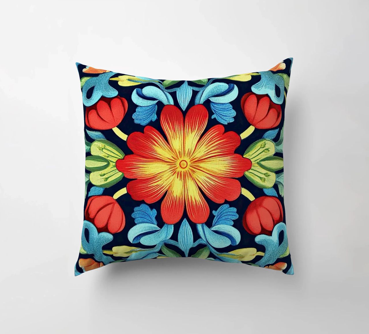 William Morris "Wildflower Whimsy: The Spirit of Morris" decorative cushion by Nikis Art Studio