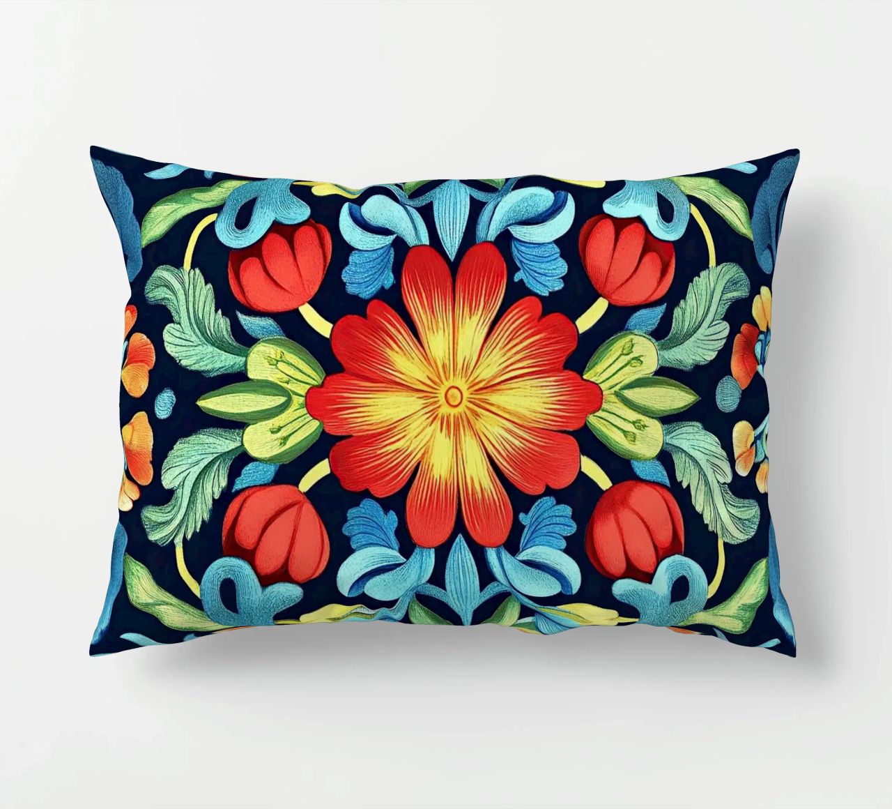 William Morris "Wildflower Whimsy: The Spirit of Morris" decorative cushion by Nikis Art Studio