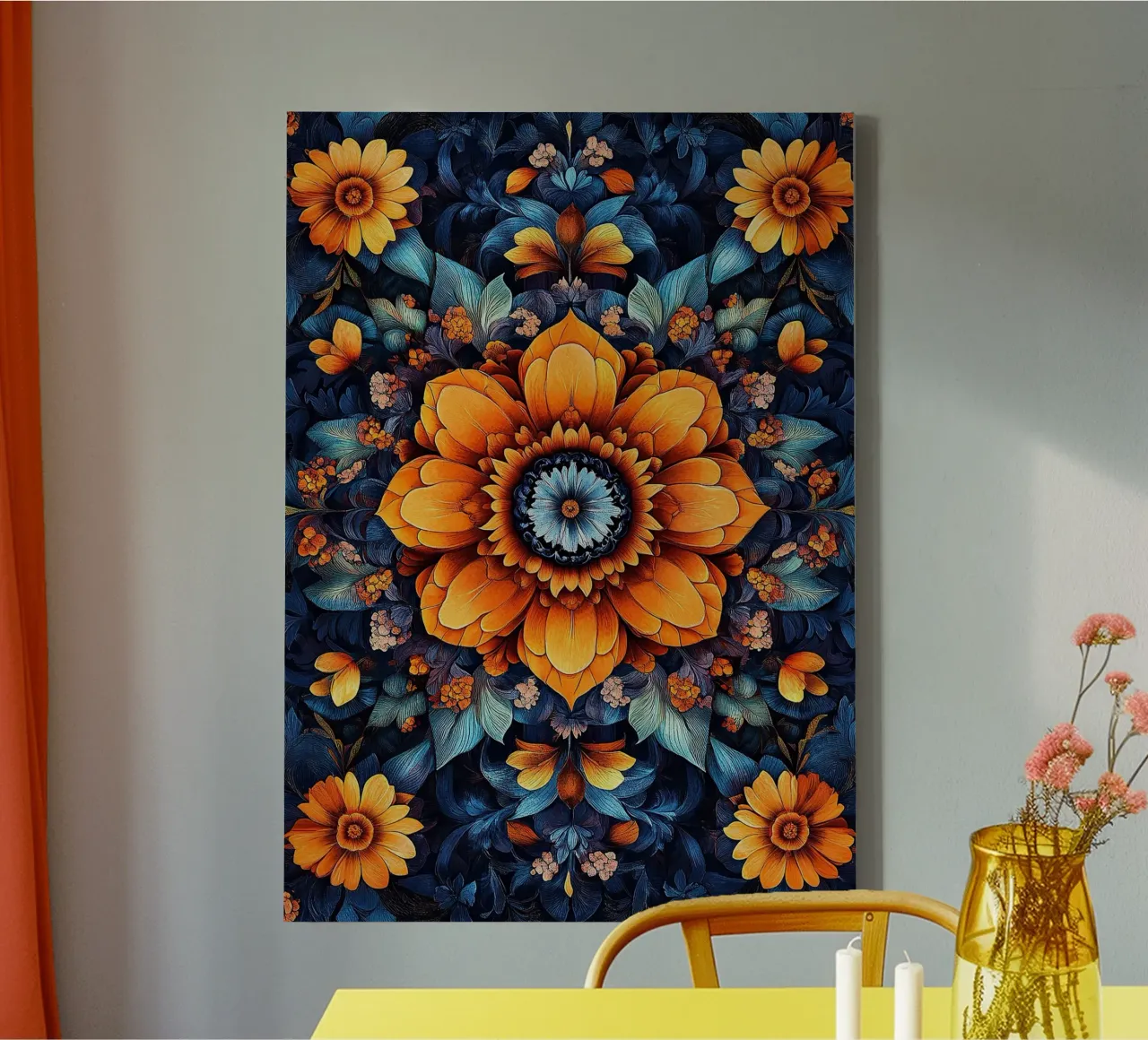 William Morris "Nature’s Symphony: Morris in Bloom" canvas van Nikis Art Studio
