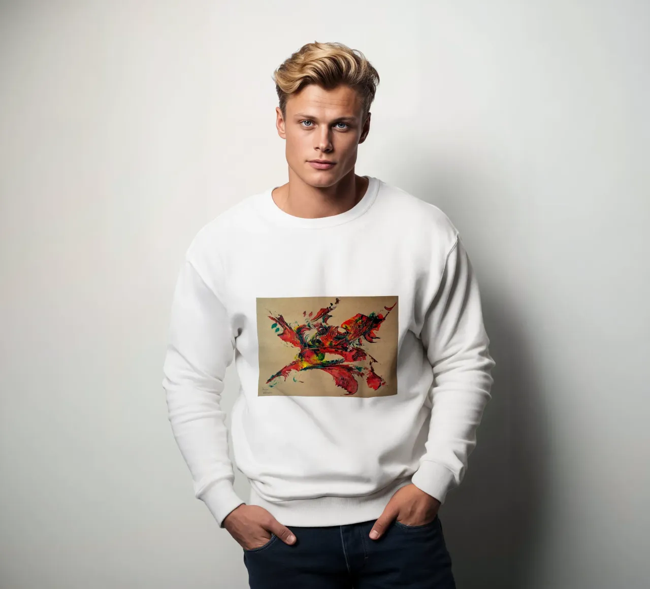 NATURAL STYLE 2 felpa da Thierry Vobmann Abstract painting