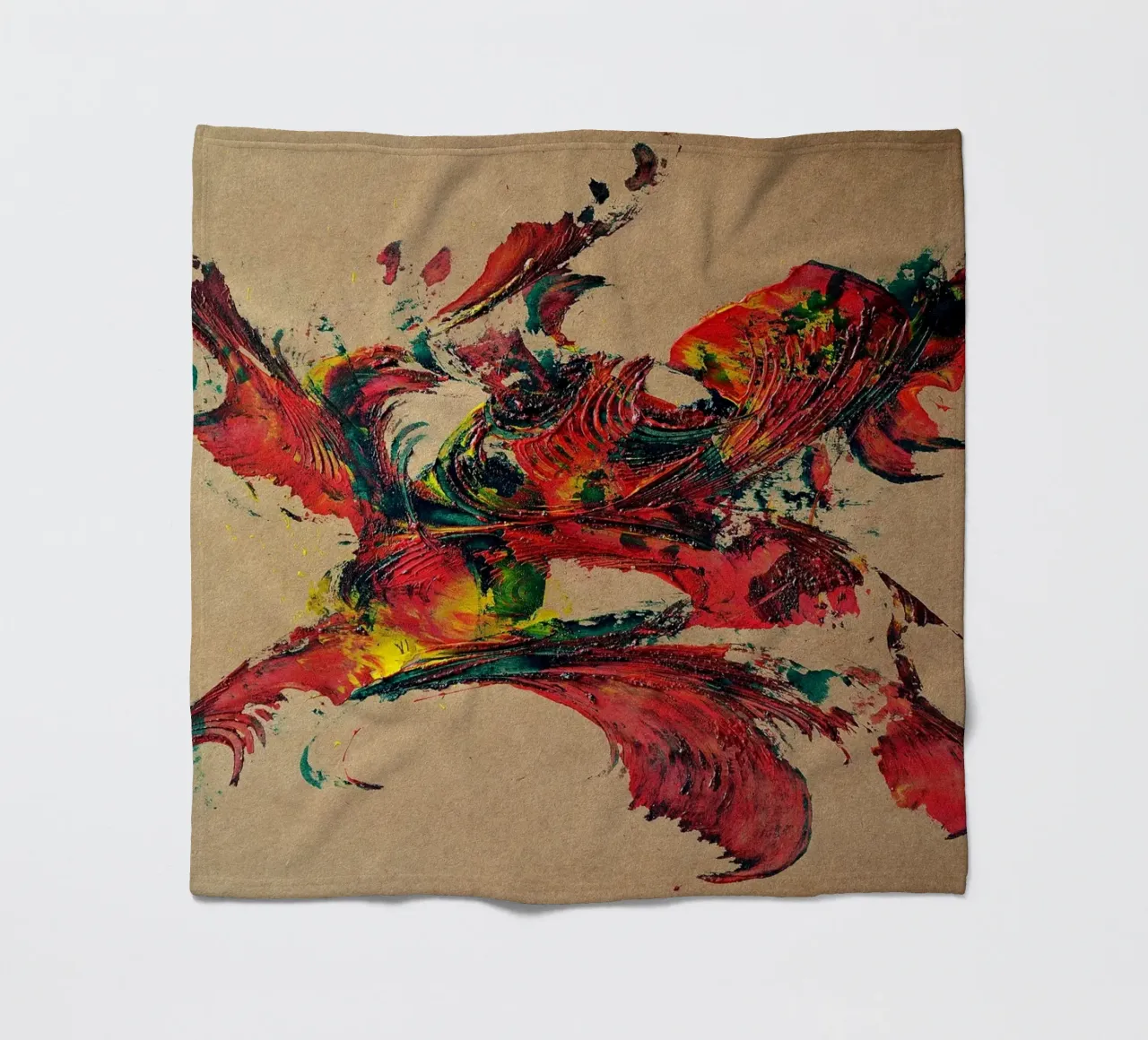NATURAL STYLE 2 coperta in pile da Thierry Vobmann Abstract painting
