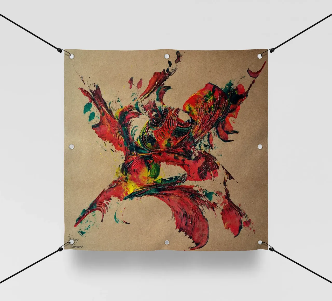 NATURAL STYLE 2 telo in pvc da Thierry Vobmann Abstract painting
