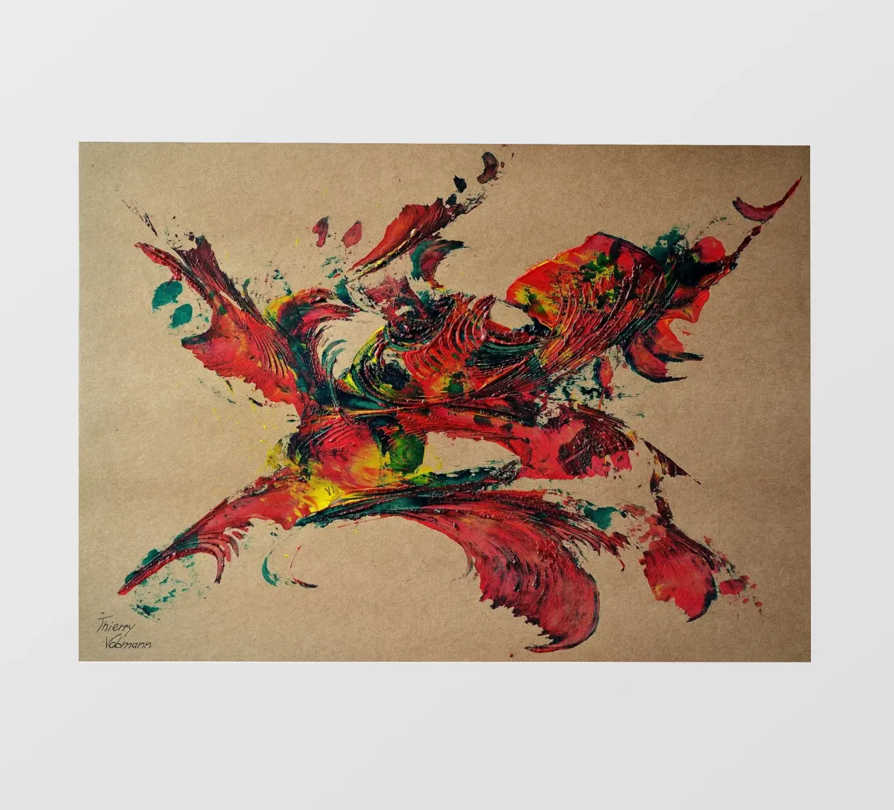 NATURAL STYLE 2 telo in pvc da Thierry Vobmann Abstract painting