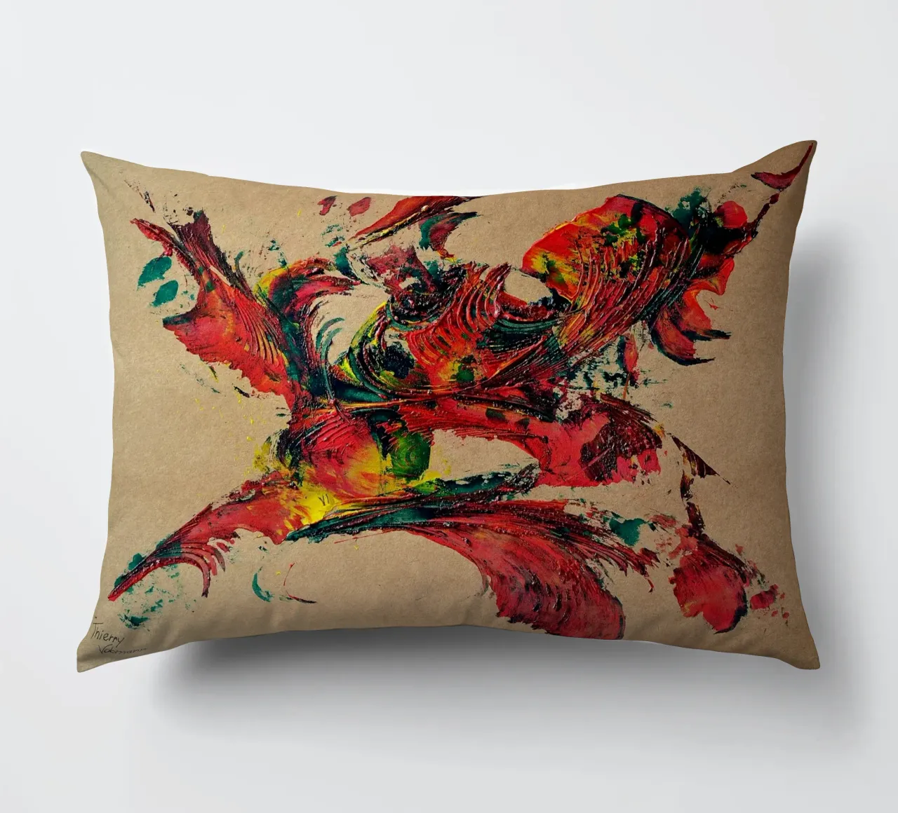 NATURAL STYLE 2 cuscino da Thierry Vobmann Abstract painting