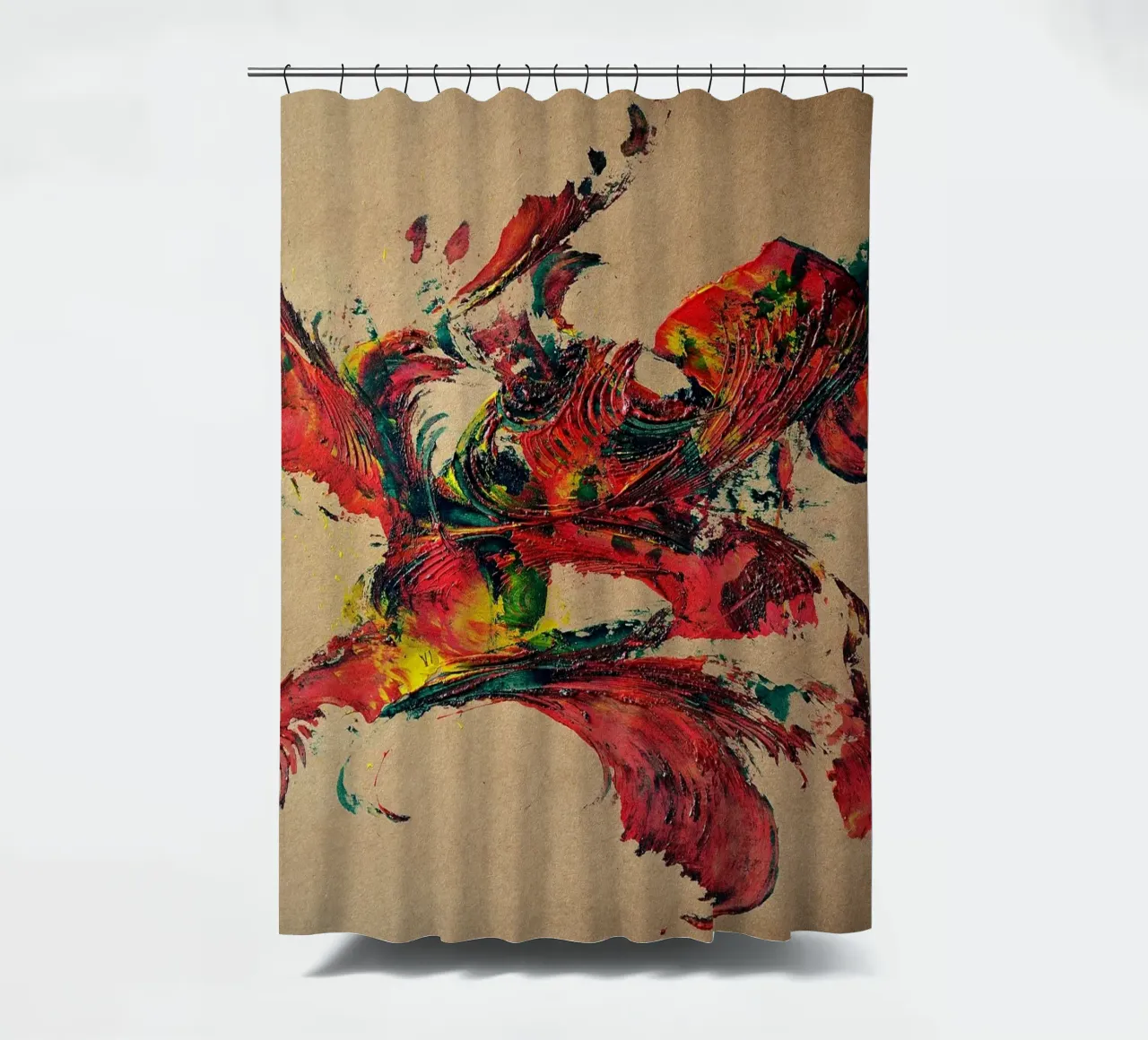 NATURAL STYLE 2 tenda da doccia da Thierry Vobmann Abstract painting