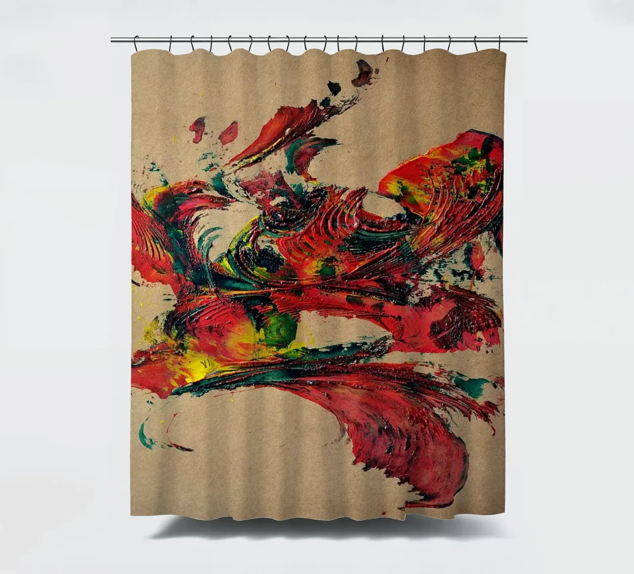 NATURAL STYLE 2 tenda da doccia da Thierry Vobmann Abstract painting