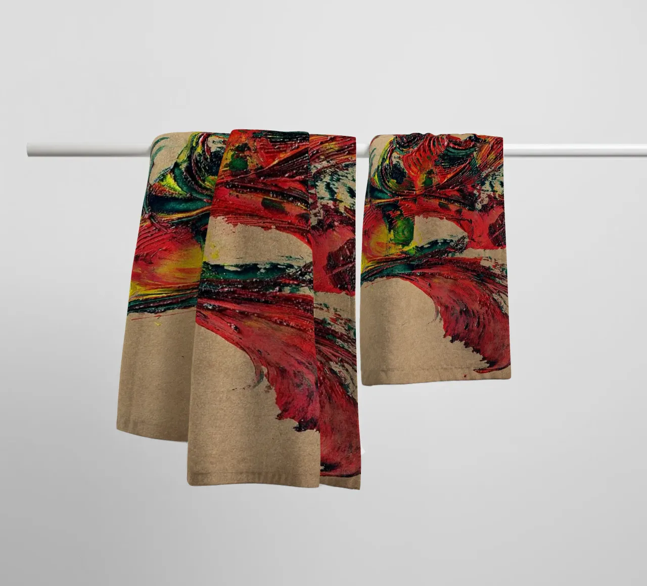 NATURAL STYLE 2 asciugamano da bagno da Thierry Vobmann Abstract painting