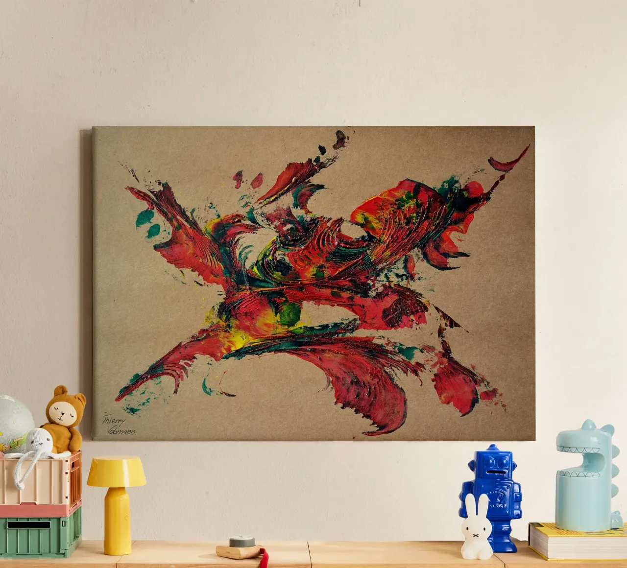 NATURAL STYLE 2 tela con Cornice a cassetta da Thierry Vobmann Abstract painting