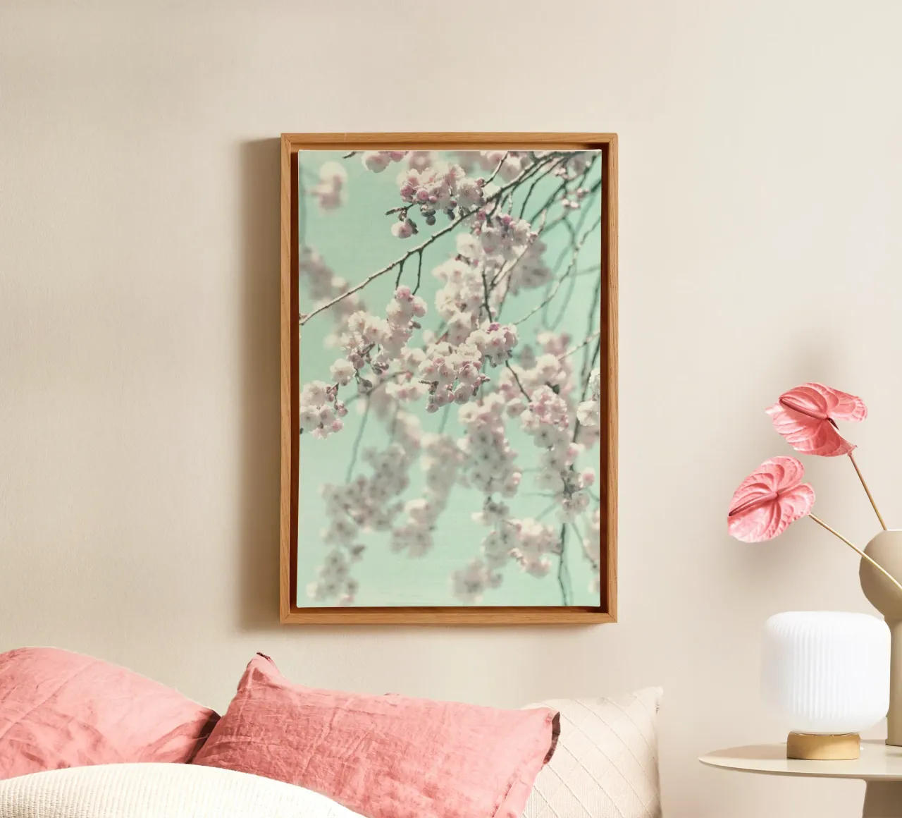 Happy Spring tela con Cornice a cassetta da Monika Strigel