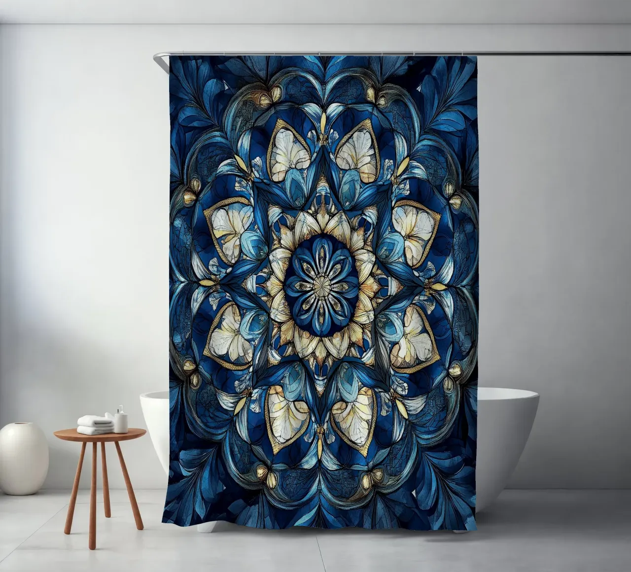 William Morris "Botanical Dreams: The Morris Design Aestheti tenda da doccia da Nikis Art Studio