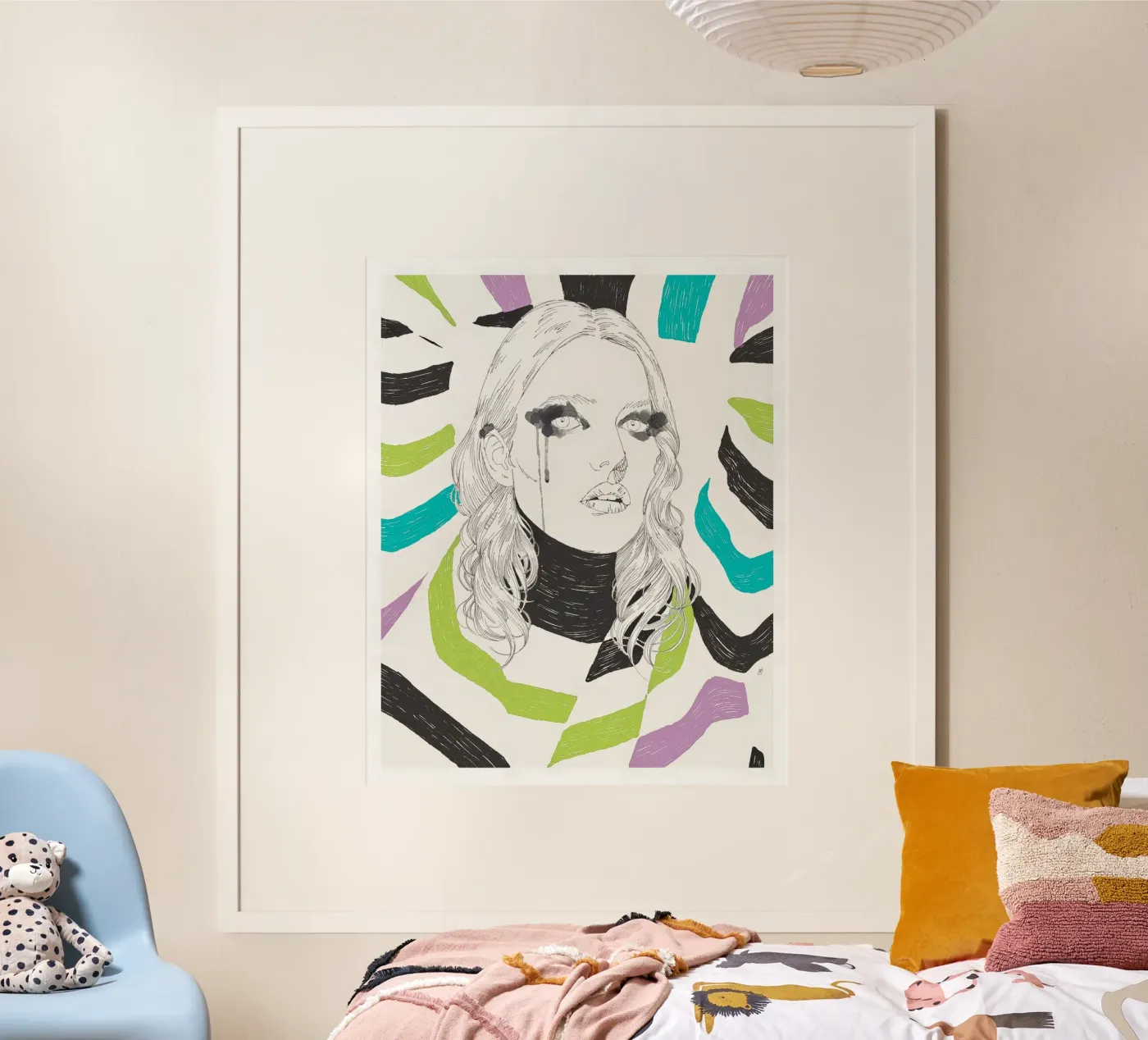 Girl Portrait II Poster von Manuel Rebollo