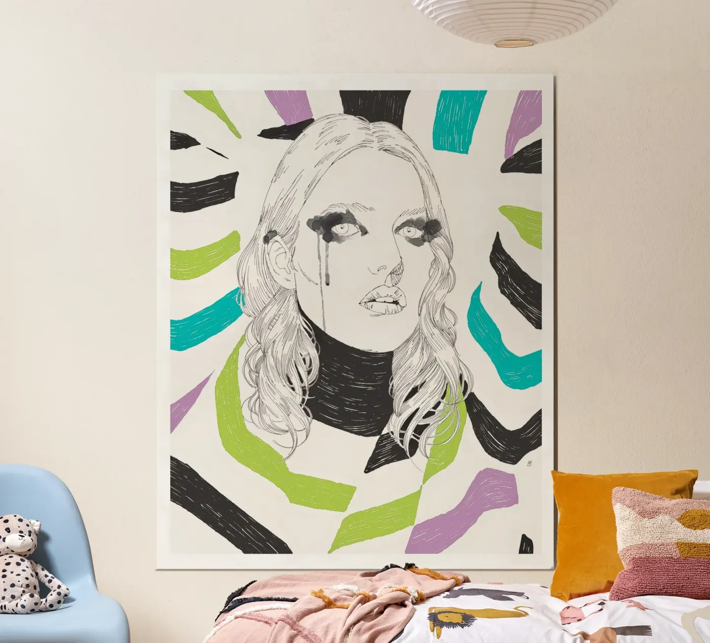 Girl Portrait II Poster von Manuel Rebollo