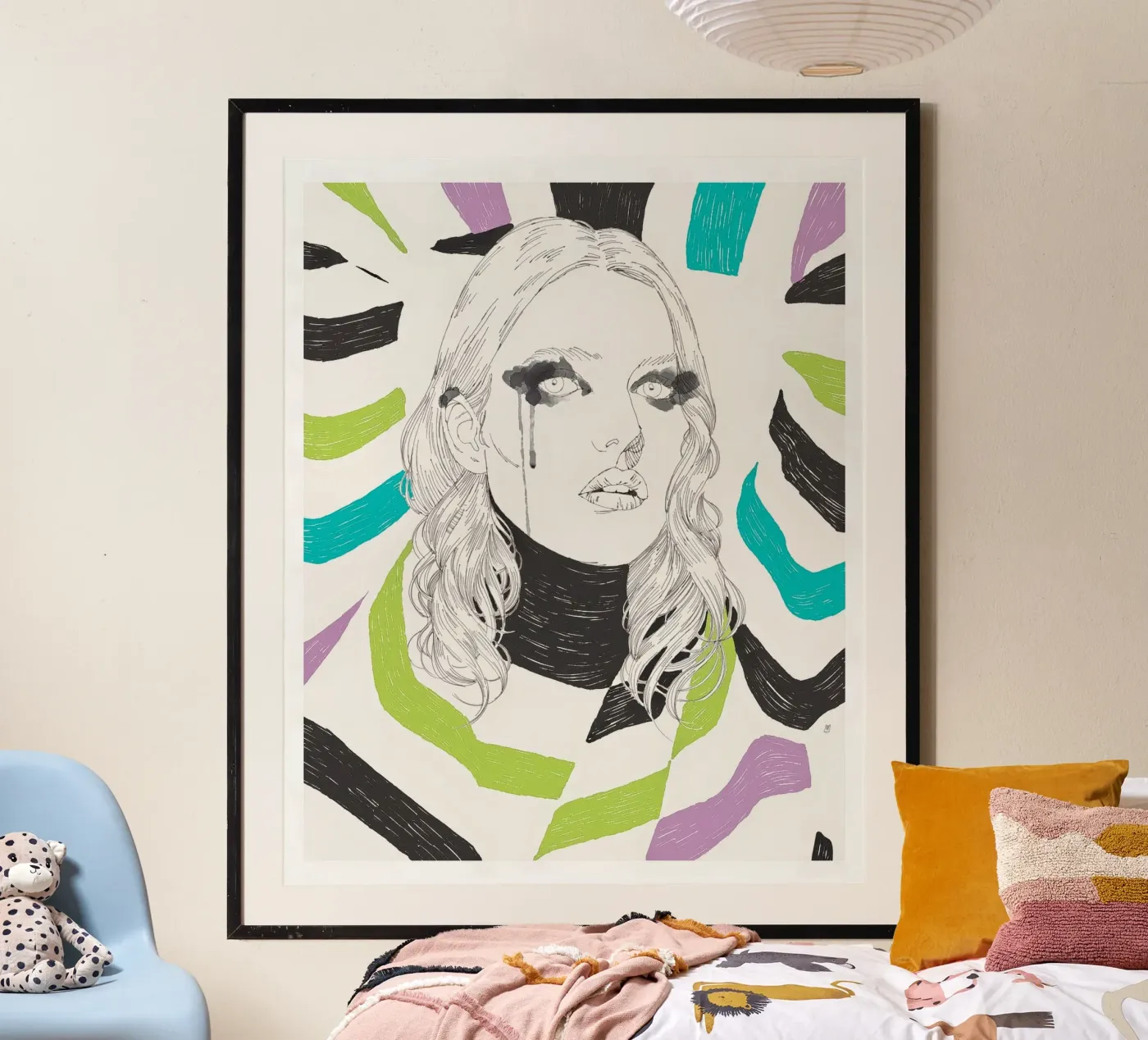Girl Portrait II Poster von Manuel Rebollo