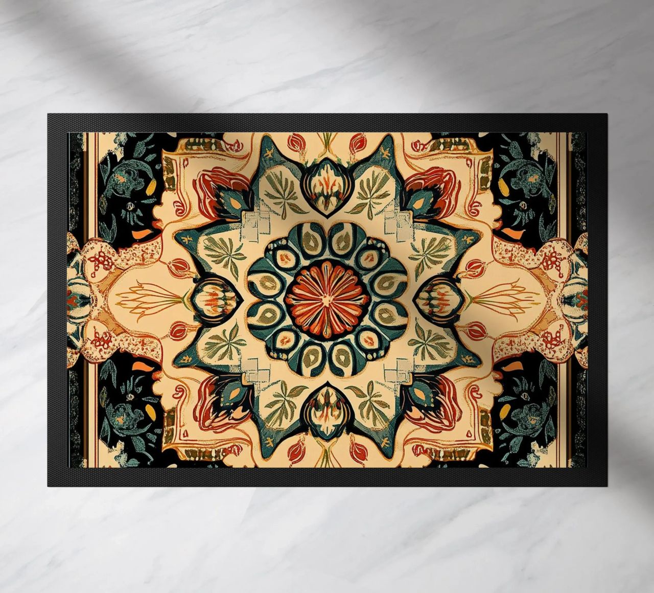 William Morris "Ornate Serenity: The Timeless Designs of Mor felpudo de Nikis Art Studio