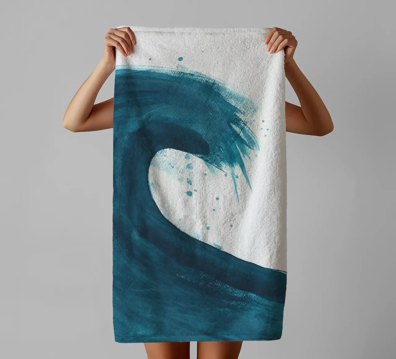 Dalprem Kaur Art - A life Wave towel by The Artcircle