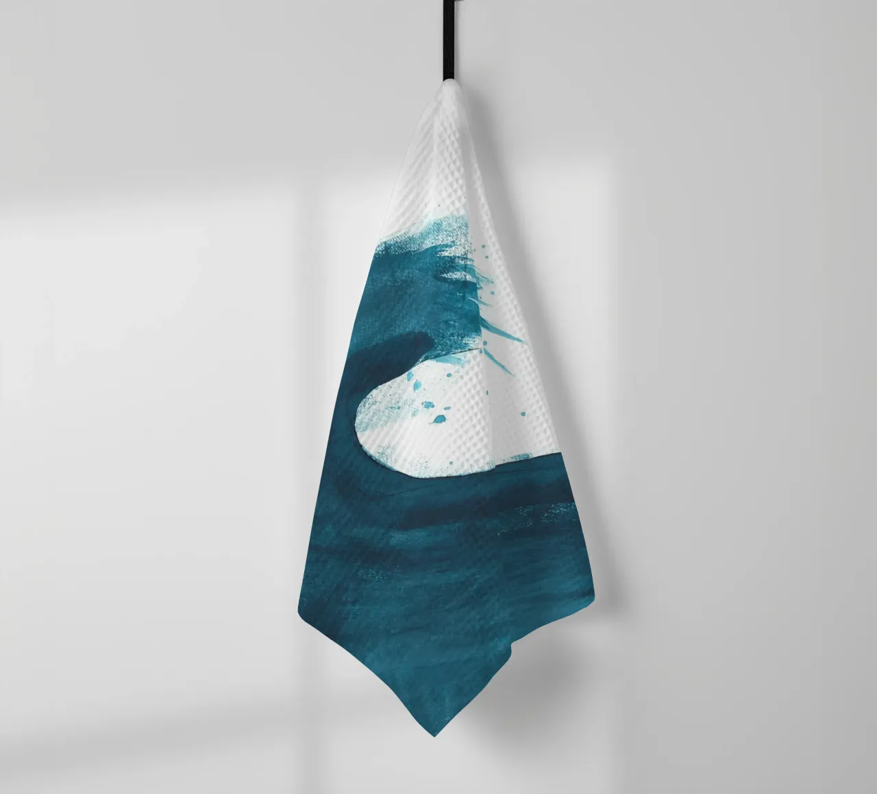 Dalprem Kaur Art - Une vague de vie torchon de The Artcircle