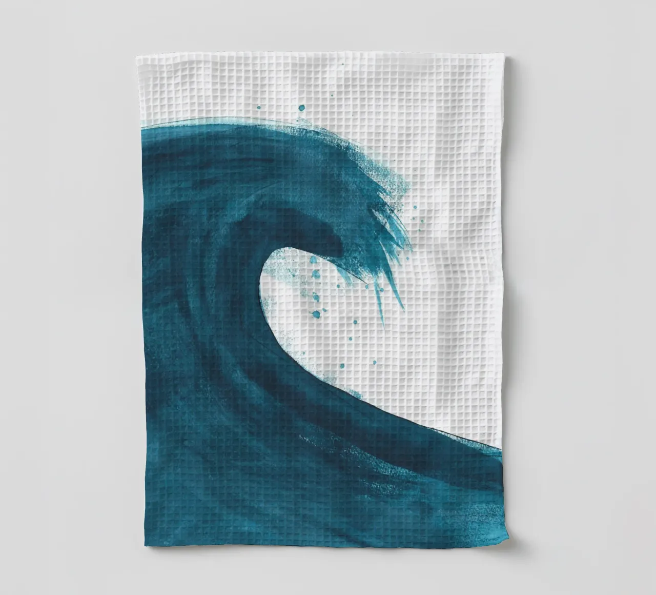 Dalprem Kaur Art - Une vague de vie torchon de The Artcircle