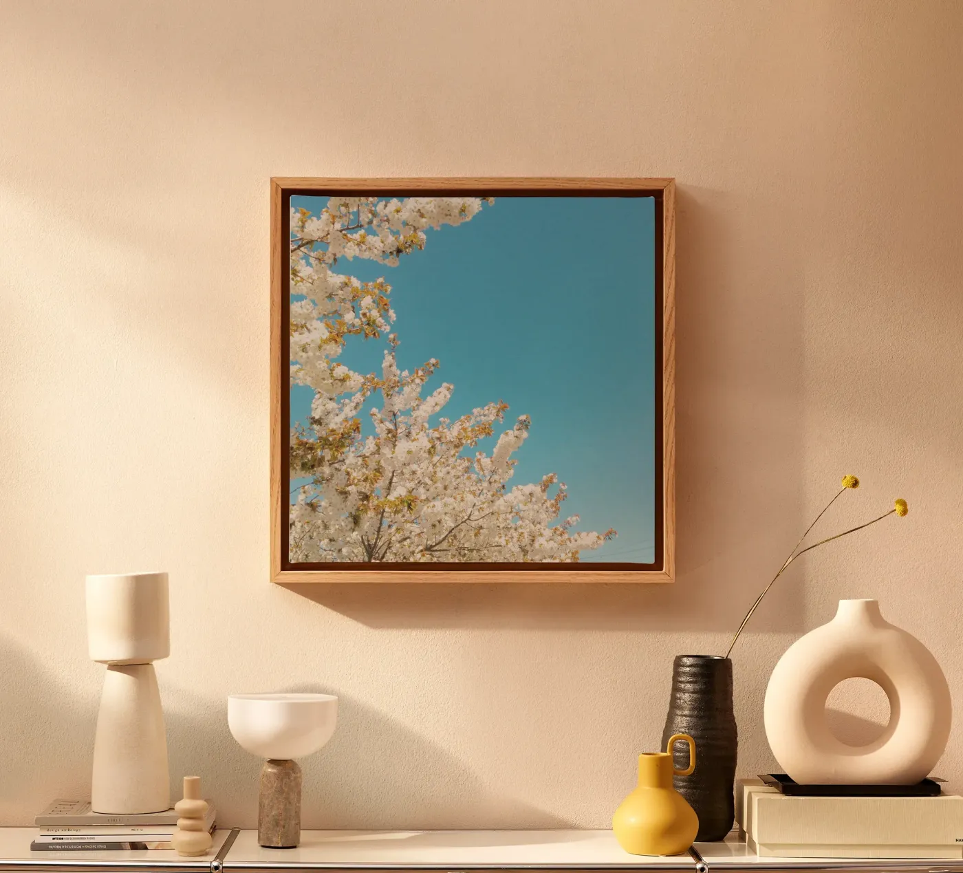 Bloemengolf canvas van Cassia Beck Photography