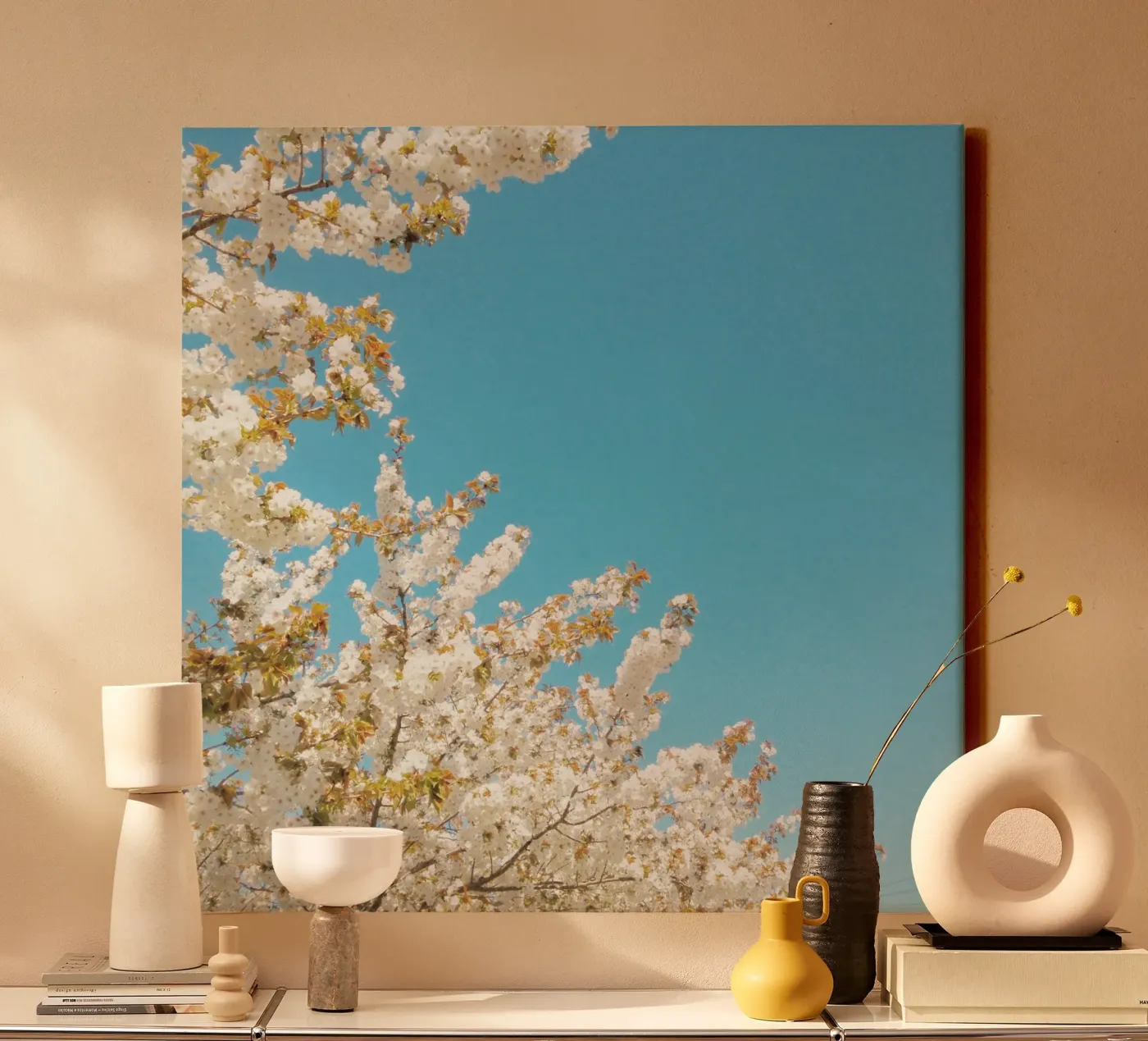 Bloemengolf canvas van Cassia Beck Photography