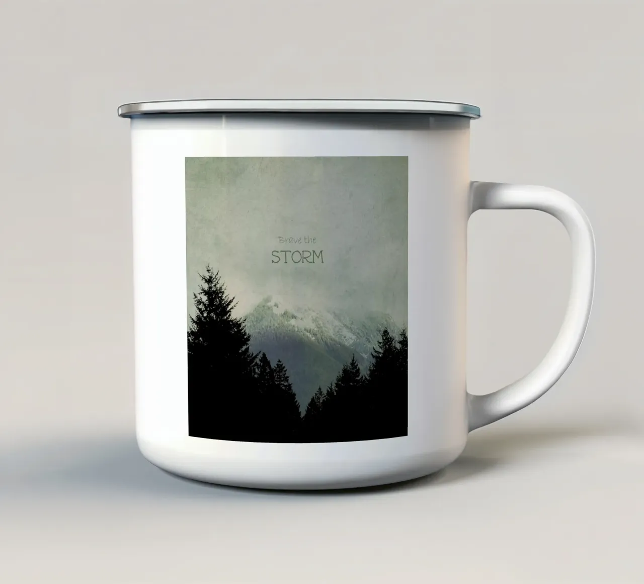 Brave the Storm tazza in smalto da Robin Delean