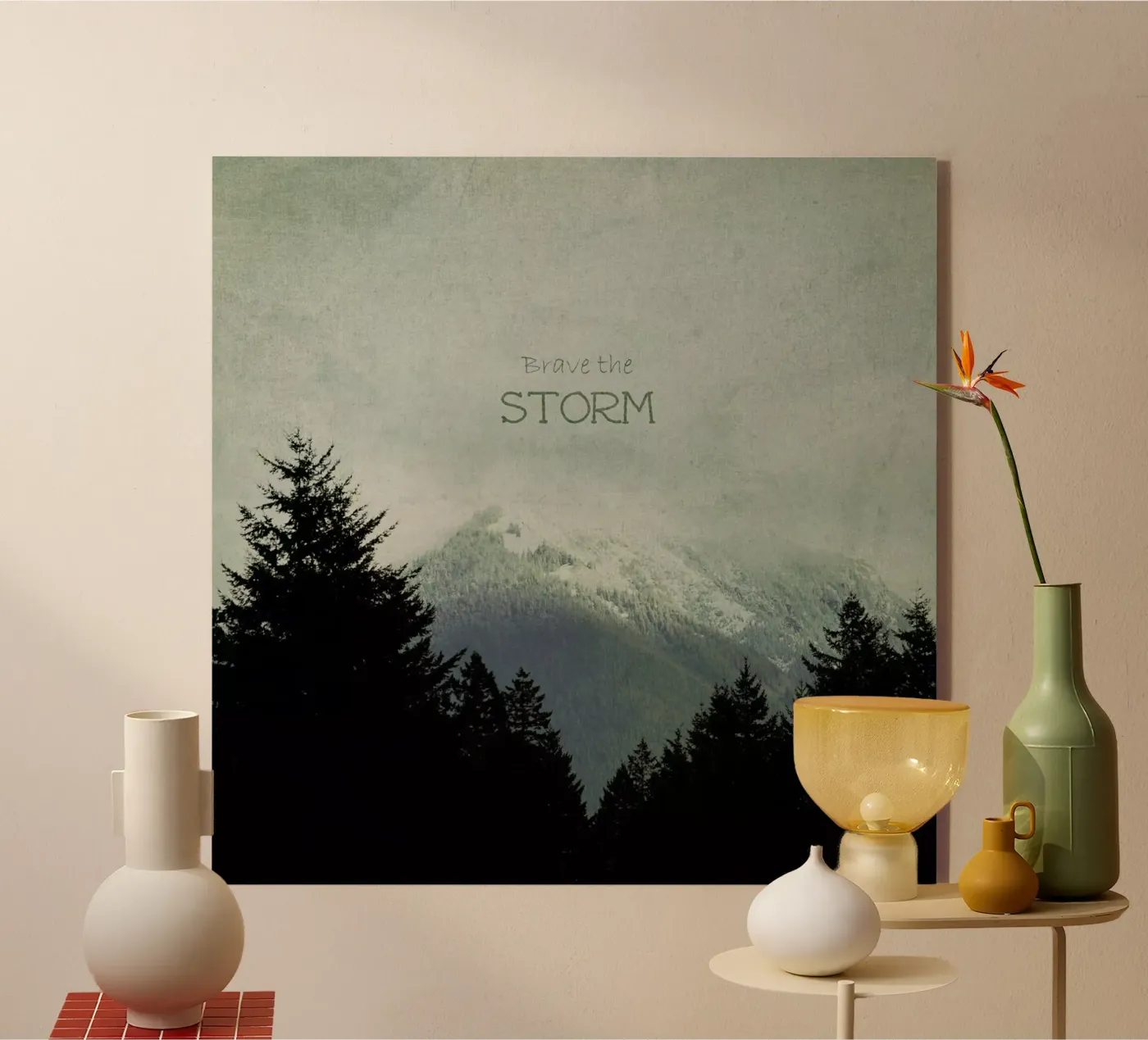 Brave the Storm plexiglass da Robin Delean